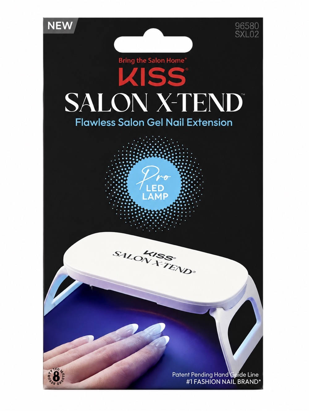 Kiss Salon X-Tend Pro LED Lamp – White with Blue Light Gel Manicure UV Light